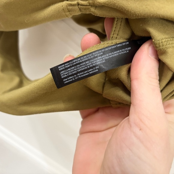 NWOT FREE PEOPLE Green Cinched Sweetheart Neckline Open Back Cropped Tank SMALL - Picture 7 of 12